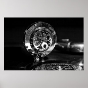 Affiche Joueur Gramaphone de style ancien