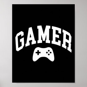 Affiche Joueur Jeux Vidéo Drôle Graphique