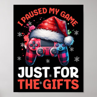 Affiche Joueur Noël Jeux Vidéo Garçons Chris