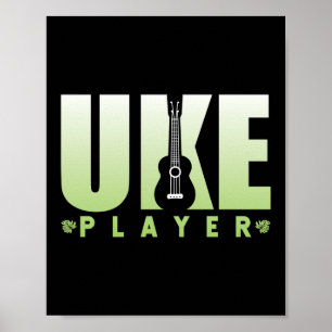 Affiche Joueur Uke Ukulele Joueur Hawaï
