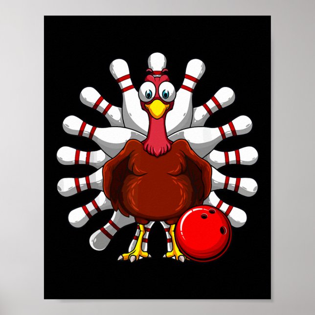 Affiche Joueurs de bowling Turquie Bowlers Automne Vibes T (Devant)
