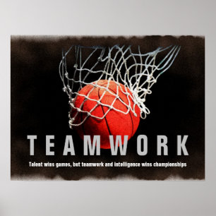Affiche Joueurs de devis Inspirationnels de basket-ball en