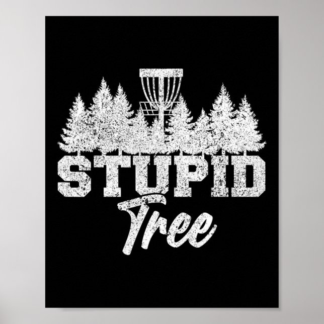 Affiche Joueurs de disque de golf d'arbre stupide golfeurs (Devant)