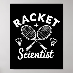 Affiche Joueurs de Dminton Racket Scientifique