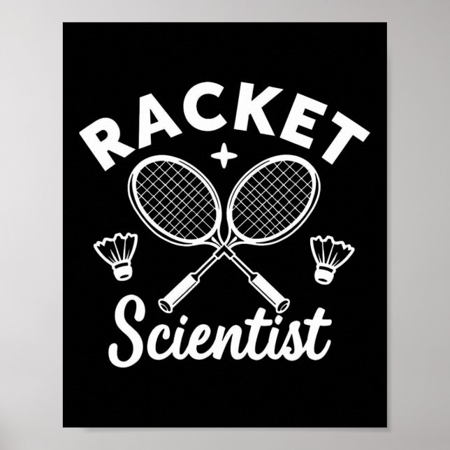 Affiche Joueurs de Dminton Racket Scientifique (Devant)