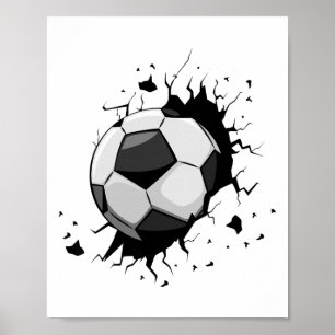 Affiche Joueurs de football Équipe de football Graphique S