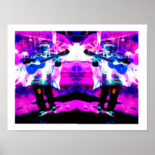 Affiche Joueurs de guitare art