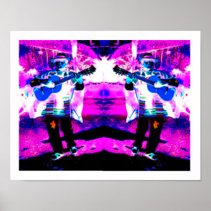 Affiche Joueurs de guitare art