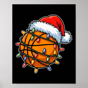 Affiche Joueurs de squelette drôles Lumières de Noël Chape