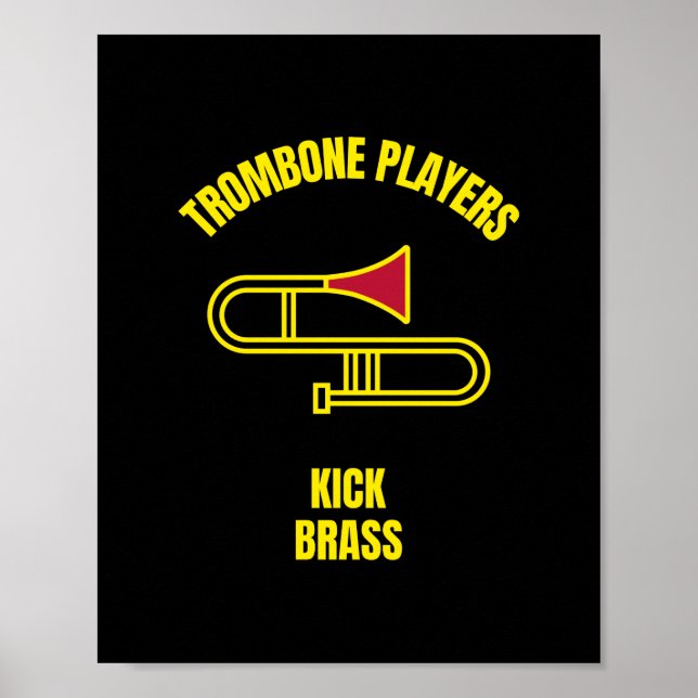 Affiche Joueurs de Trombone en laiton (Devant)