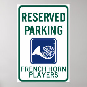 Affiche Joueurs Français Horn Parking