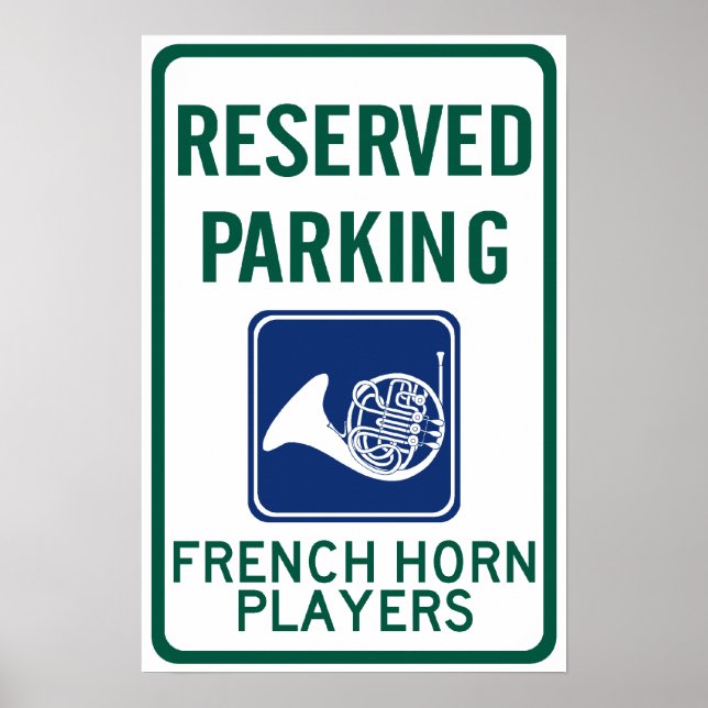 Affiche Joueurs Français Horn Parking (Devant)
