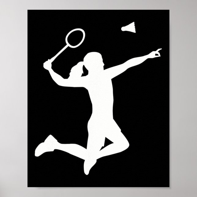 Affiche Joueuse de badminton (Devant)