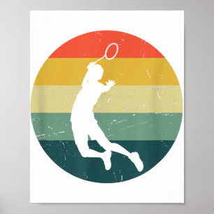 Affiche Joueuse de badminton Badminton Féminin