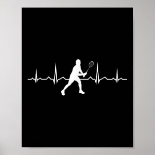 Affiche Joueuse de badminton de la navette Squash Womens
