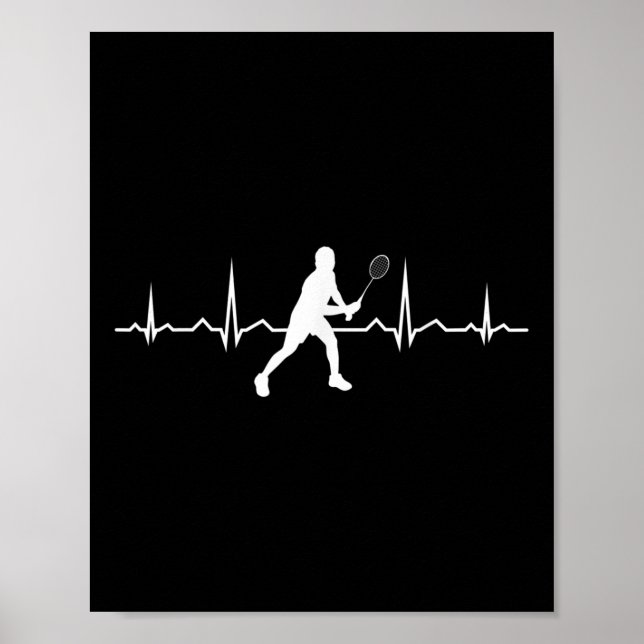 Affiche Joueuse de badminton de la navette Squash Womens (Devant)
