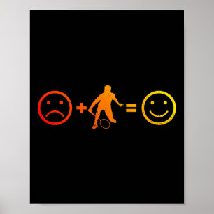 Affiche Joueuse de badminton féminin de squash