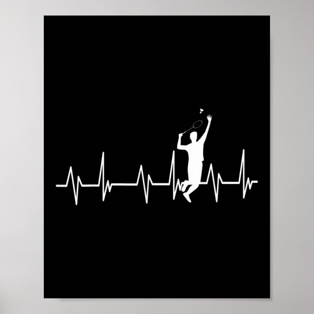 Affiche Joueuse de Badminton Smash Birdie Enfants Hommes F (Devant)