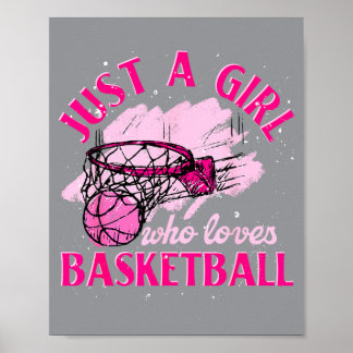 Affiche Joueuse de baseball Femme Juste Une Fille Qui Aime