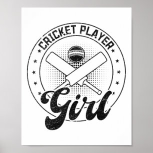 Affiche Joueuse de cricket