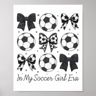 Affiche Joueuse de football féminine à l'ère de ma fille f