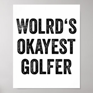 Affiche Joueuse de golf femmes de golf Ventilateur de spor