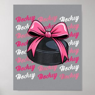 Affiche Joueuse de hockey Équipe Entraîneur Coquette Arc F
