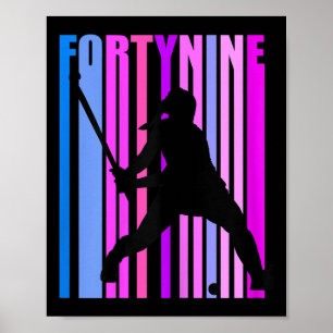 Affiche Joueuse de hockey sur gazon féminine 49 ans Sport