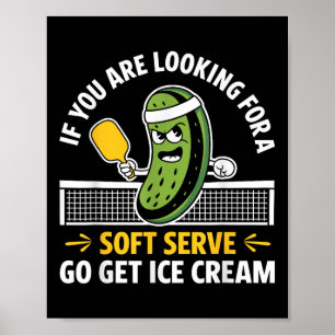 Affiche Joueuse de Pickleball Louveur de paddleball Hommes