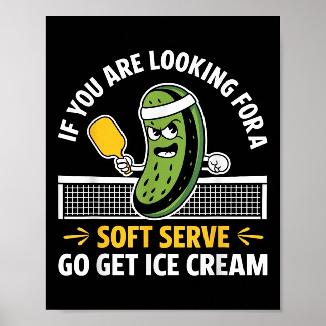 Affiche Joueuse de Pickleball Louveur de paddleball Hommes (Devant)