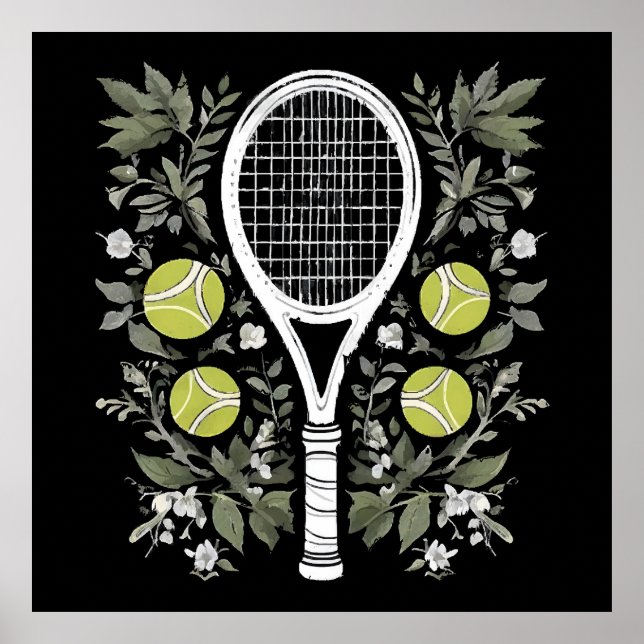 Affiche Joueuse de tennis (Devant)