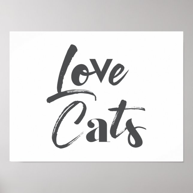 Affiche Joueuse, joyeuse, moderne, design mignon de Love C (Devant)