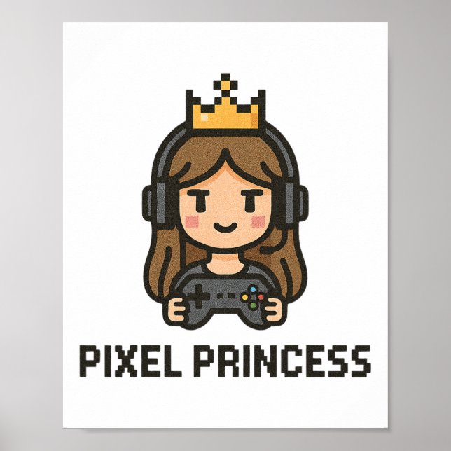 Affiche Joueuses de jeux vidéo pour filles (Devant)