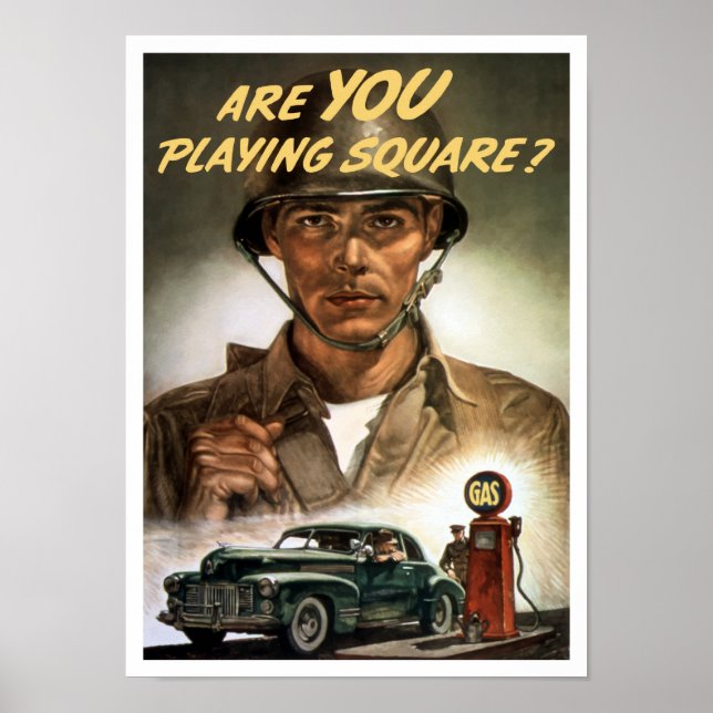 Affiche Jouez-vous Carré — Deuxième Guerre mondiale (Devant)