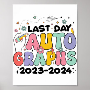 Affiche Jour Autographes 2023-2024 Retro Dernier Jour De L