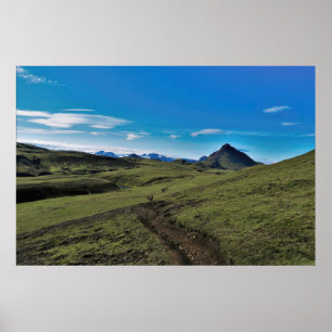 Affiche Jour clair sur le Laugavegur