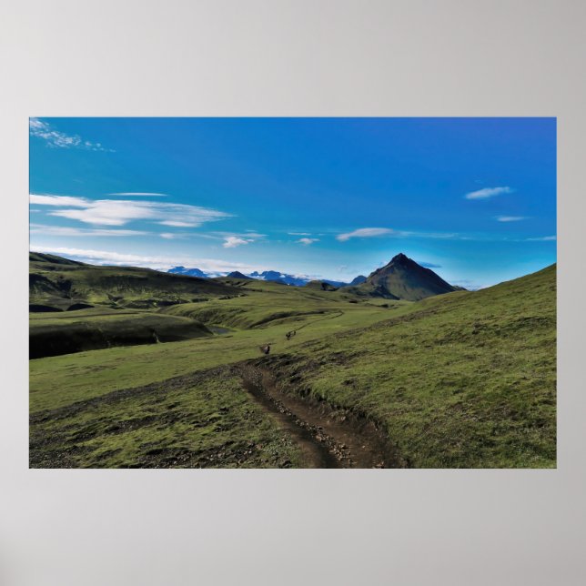 Affiche Jour clair sur le Laugavegur (Devant)