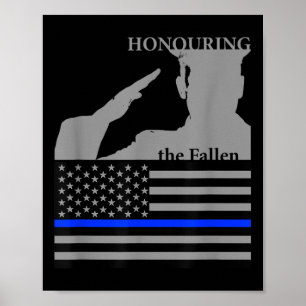 Affiche Jour commémoratif des policiers _ Honte aux