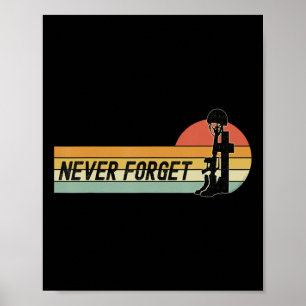 Affiche Jour commémoratif Souvenez-vous de nos soldats tom