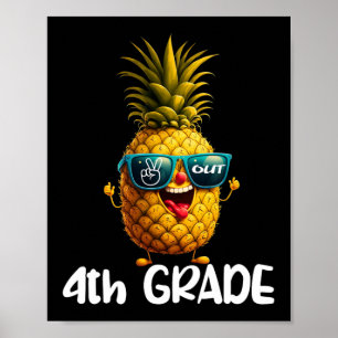 Affiche Jour de 4e année Paix dehors 4e année Funny Gradua