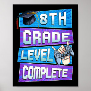 Affiche Jour De 8E Année Niveau Complet Graduation Garçons