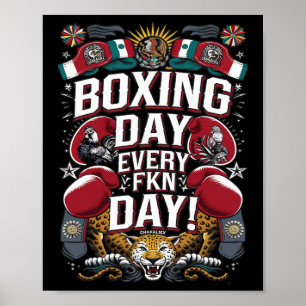 Affiche Jour De Boxe Tous Les Jours Fkn ! Boxe mexicaine