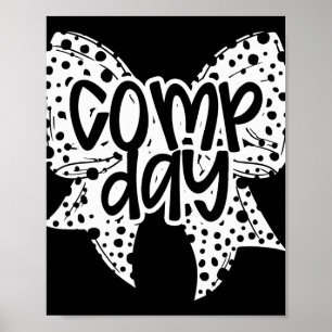 Affiche Jour de Comp Dalmation Coquette Nœud Jour de Compé