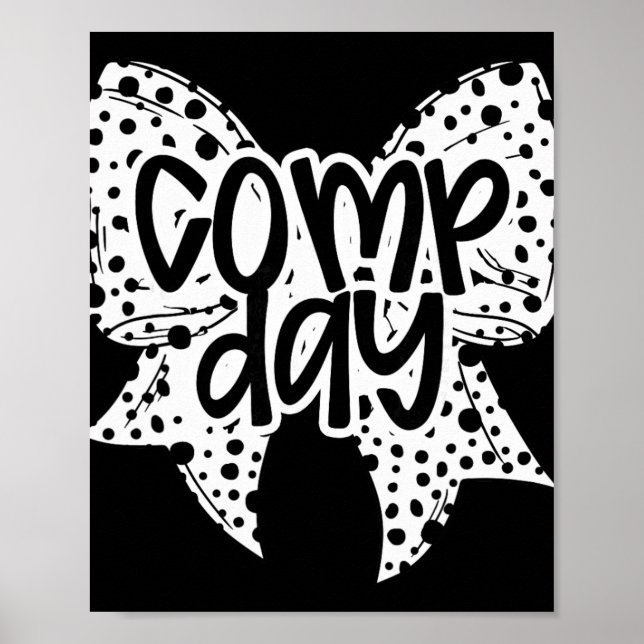 Affiche Jour de Comp Dalmation Coquette Nœud Jour de Compé (Devant)