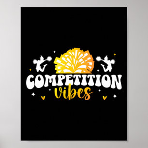 Affiche Jour de compétition de cheer ambiance meneuse de c