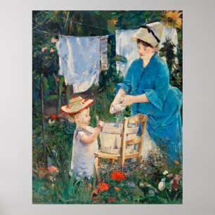 Affiche Jour de la blanchisserie, Peinture célèbre
