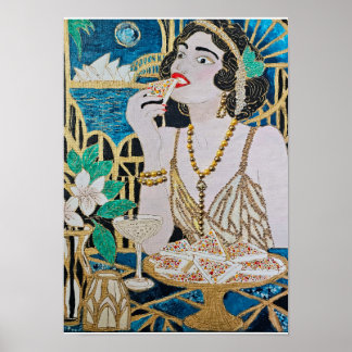Affiche Jour de la Coupe sur le port – Œuvre d'art origina