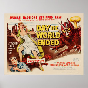 Affiche Jour de la fin du monde Monster Horror Movie Annon