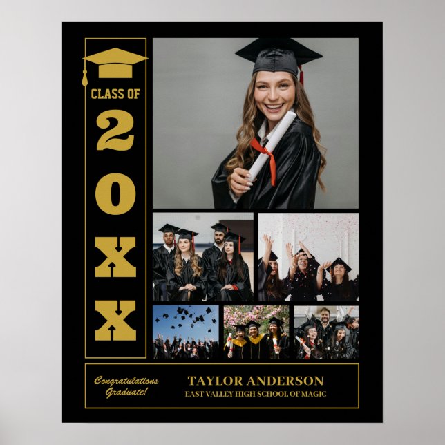 Affiche Jour de la Graduation Classe supérieure de photo C (Devant)