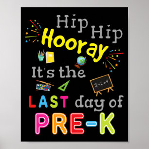 Affiche Jour De La Graduation De L'École Funny Pré K Ensei